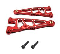 QAWSED RC car Components Compatible With ARRMA For Mini For Kraton 1/16 RC Car Upgrade Parts Replacement Accessories Metal Front Lower Arm Kit(Red)