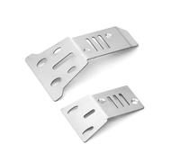 QAWSED RC car Components Compatible With Arrma For Mojave For Grom 1/14 RC Car Upgrade Parts 2pcs Stainless Steel Front And Rear For Chassis Protector