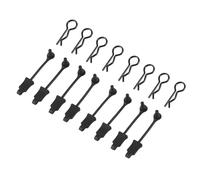 QAWSED RC car Components Compatible With ARRMA For Mojave For Limitless 1/7 For Kraton 1/8 RC Car Parts Rubber Body Clip Retainer Shell Fixed Buckle Lock 8Pcs