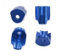 QAWSED RC car Components Compatible With Arrma For Mojave For Typhon For Granite For GROM 1/14 1/18 RC Car Upgrade Parts Aluminum Alloy Shock Absorber Cap Kit(Blue)