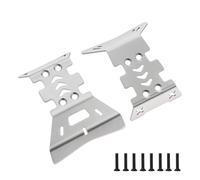 QAWSED RC car Components Compatible With ARRMA Quake For Grom For Gorgon 1/16 RC Car Upgrade Parts Stainless Steel For Chassis Guard Protector Skid Plate