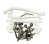 QAWSED RC car Components Compatible With AXIAL For SCX10 For Honcho For Rubicon 1/10 RC Crawler Parts Alloy For Chassis Servo Shock Mount Kit With Panhard Link Bar