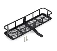 QAWSED RC car Components Compatible With Axial For SCX10 For Traxxas For TRX4 D90 TF2 1/10 RC Car Parts Metal Rear Bumper Back Hitch Carrier 90046 AXI03007