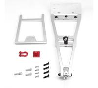 QAWSED RC car Components Compatible With Axial For SCX10 For TRX4 For Capra For CG 1/10 RC Car Parts Serve Rescue Truck Tow Truck Crane Arm Wrecker(Silver)