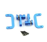QAWSED RC car Components Compatible With Axial For SCX10 III 1/10 RC Car Upgrade Parts Metal Dig 2-Speed Shift Servo Horn Arm & Protect Mount Set(Blue)