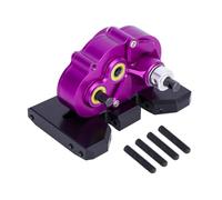 QAWSED RC car Components Compatible With Axial For SCX10 VS4-10 For LCG For Chassis Straight Axle RC Car Part Aluminum Lightweight Gearbox OD-3 Overdrive Transmission(Red)