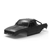 QAWSED RC car Components Compatible With Axial For SCX24 C10 For Bronco For Wrangler Base Camp For 4Runner 1/24 RC Car Parts Hard Body Shell Wheelbase(Black)