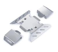 QAWSED RC car Components Compatible With Axial SCX6 For JLU Trail Honcho 4WD 1/6 RC Car Upgrade Parts Stainless Steel For Chassis Plate Axle Protector