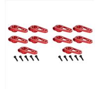 QAWSED RC car Components Compatible With Futaba For Sakura D4 1/10 RC Drift Car Parts A63T-10PCS Aluminum Alloy 31Mm 25T Steering Servo Horn Red