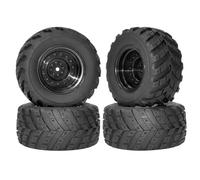 QAWSED RC car Components Compatible With HBX For HAIBOXING 901 901A 903 903A 905 905A 1/12 RC Car Spare Parts Upgrade Accessories 97mm Rubber Tire Tyres Wheel