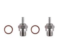 QAWSED RC car Components Compatible With HSP 70117 Vertex SH 1/10 1/8 RC Car Upgrade Parts 2X N4 Hot Glow Plug For Spark For Nitro Engine