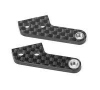 QAWSED RC car Components Compatible With Kyosho MP11 1/8 RC Car Upgrade Parts Carbon Fiber Pattern Replacement Accessories Steering Arm IF729 TO-314-MP11