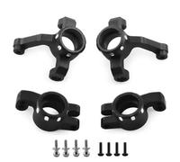QAWSED RC car Components Compatible With LOSI Micro-B 1/24 RC Car Upgrade Parts Metal Front Steering Cup Block Rear Hub Carrier(Black)