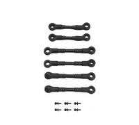 QAWSED RC car Components Compatible With Losi Micro-B Micro-T 2WD 1/24 1/28 RC Car Upgrade Parts Accessories Aluminum Links Set LOS00007(Black)