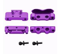 QAWSED RC car Components Compatible With Losi Micro B T 1/24 1/28 RC Car Upgrade Parts Front Bulkhead And Rear Pin Mounts Set Metal Aluminum(Purple)