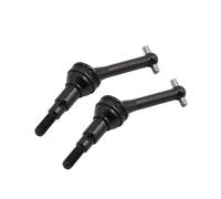 QAWSED RC car Components Compatible With MJX For Hyper Go 14301 14302 14410 1/14 RC Truck Car Upgrade Parts Accessories 2 Pcs Metal CVD Drive Shaft Dog Bones(Black)