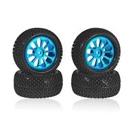 QAWSED RC car Components Compatible With MJX For Hyper Go For Wltoys For HAIBOXING 1/8 1/16 16207 H16PL 1/14 1/12 RC Car Parts Accessories Metal Wheel Hub Wheels (Blue)