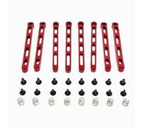 QAWSED RC car Components Compatible With MN For Tank 300 For MN168 For MN78 1/12 RC Car Upgrade Parts Replacement Accessories Metal For Chassis Fixed Tie Rod(Red)