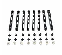 QAWSED RC car Components Compatible With MN For Tank 300 For MN168 For MN78 1/12 RC Cars Upgrades Parts Metal For Chassis Fixed Tie Rod(Black)