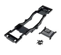 QAWSED RC car Components Compatible With MN300 For MN-300 For Tank 300 1/12 RC Car Upgrade Parts Replacement Accessories Metal For Chassis Frame(Black)