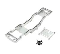 QAWSED RC car Components Compatible With MN300 For MN-300 For Tank 300 1/12 RC Car Upgrades Parts 6061 Aluminum Alloy For Chassis Frame(Silver)