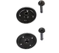QAWSED RC car Components Compatible With Rofun For Rovan LT For LOSI 5ive T For KM X2 30 Degree North Truck 1/5 RC Car Parts Metal Front & Rear Differential Gears