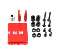 QAWSED RC car Components Compatible With Sakura D5S D5 D5MR YD2 YD 2 RC Drift Car Upgrade Parts Stealth Invisible Body Post Mount No Drill Hole GTRC(Red)