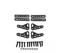QAWSED RC car Components Compatible With SCX10 For TRX4 For TRX6 1:8 1:10 Scale RC Upgrades Parts Modification Spare Multi-Color Dual Shock Mounts(Black)