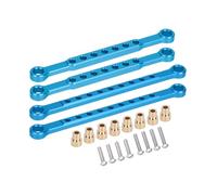 QAWSED RC car Components Compatible With Traxxas 1/10 For Slash 4x4 BL-2S 4WD RC Car Replacement Accessories Aluminum Front & Rear Sway Bar Kit Stabilizer(Blue)