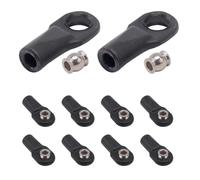 QAWSED RC car Components Compatible With Traxxas For E-REVO For REVO For SUMMIT 1/10 RC Car Parts 12Pcs 5347 Rod End Ball Joint General Trolley Sets