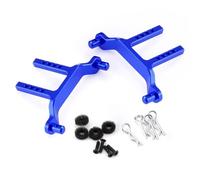 QAWSED RC car Components Compatible With Traxxas For Latrax For Desert For Prerunner 1/18 RC Car Upgrade Parts Alu Front & Rear Body Post Mounts Shell Column(Blue)