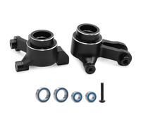 QAWSED RC car Components Compatible With Traxxas For Mini For Maxx Tra10736 For XRT 1/16 RC Car Upgrade Parts Metal Front Steering Cup Kit(Black)