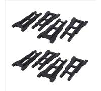 QAWSED RC car Components Compatible With Traxxas For Slash 4X4 For Remo For Huanqi 727 1/10 RC Car Upgrade Parts 8Pcs Front And Rear Suspension Arm