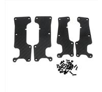 QAWSED RC car Components Compatible With Traxxas For Sledge 95076-4 1/8 RC Car Upgrades Parts Accessories Carbon Fiber Pattern Suspension Arm Cover 9633 9634