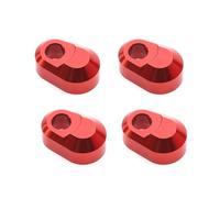 QAWSED RC car Components Compatible With TRAXXAS For X-MAXX 6S 8S For XRT 8S For MAXX 1/5 1/6 1/10 RC Car Upgrade Parts 4Pcs Metal Suspension Pin Retainer 7743(Red)
