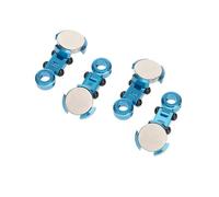 QAWSED RC car Components Compatible With TRX4 For SCX10 1/10 RC Crawler Drift Upgrade Parts Aluminum Alloy Strong Stealth Invisible Body Post Mounts No Clips 4Pcs(Blue)