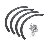 QAWSED RC car Components Compatible With TRX4 For TRX-4 For Bronco 1/10 RC Crawler Car Upgrade Parts Front Rear Mud Fenders Flares Wheel Eyebrow 4Pcs