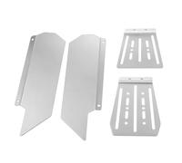 QAWSED RC car Components Compatible With Udirc M12 1/10 RC Car Upgrade Parts Stainless Steel For Chassis Protector Guard Protection Skid Plate