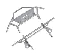 QAWSED RC car Components Compatible With Vanquish VS4-10 For Phoenix 1/10 RC Crawler Parts VS4-10 Titanium Alloy Front & Rear Bumper Hand-Welded Bull Bar