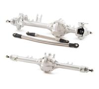 QAWSED RC car Components Compatible With VS4 10 Origin For Phoenix For Axial For SCX10 II 1/10 RC Crawler Upgrade Parts CNC Aluminum D44 Straight Axle Set