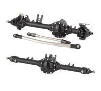 QAWSED RC car Components Compatible With VS4 10 Origin For Phoenix For Axial For SCX10 II 1/10 RC Crawler Upgrade Parts CNC Aluminum D44 Straight Axle Set