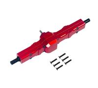 QAWSED RC car Components Compatible With WPL For Henglong For Feiyu For JJRC D12 RC Car Upgrade Parts Modification Metal Rear Axle Total(Red)