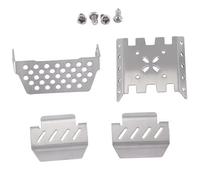 QAWSED RC car Components Compatible With Yikong YK4082 YK4102 YK4103 For Absima For Sherpa 1/10 RC Crawler Upgrade Parts Metal For Chassis Axle Protector Plate