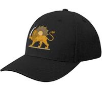 QAWSOIT Baseball Cap Unisex Sun Hat Lion and Sun Pahlavi Dynasty Baseball Cap for Men and Women Hiking Golf hat Golf Gifts Birthday Gift Multicoloured