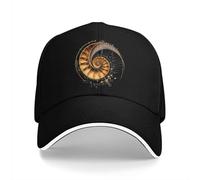 QAWSOIT Baseball Cap Unisex Sun Hat Washed Men's Baseball Cap Art Trucker Snapback Caps Dad Hat Fibonacci Sequence Golf Hats Fashion Birthday Gift Multicoloured