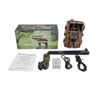 QAXRZCUCD 4G LIVE Trail Camera APP Control IR Night Vision Hunting Trap HD 60MP 8K With SIM Card Mobile Wildlife Cam Crisp Images And Videos