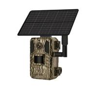QAXRZCUCD 4G Solar Hunting Trail Camera Outdoor 4MP Night Vision PIR Motion Detection 7800mAh Battery Waterproof Wildlife Crisp Images And Videos(4G Camera No Card)