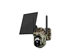 QAXRZCUCD 4MP 4G LTE Solar Trail Camera PIR Human/Animal Detection WIFI Outdoor Security Night Vision IP66 Hunting Forest Crisp Images And Videos(4MP 4G No Card)