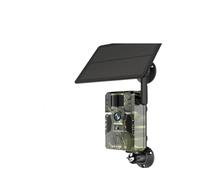 QAXRZCUCD 4MP 4G Trail Camera With Solar Panel GPS PIR Motion Detection IP66 Battery Hunting Wild IR Night Vision Forest Crisp Images And Videos(4G Camera Add 32G)