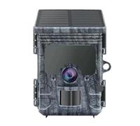 QAXRZCUCD Hunting Camera 4K WiFi Solar Panel Powered Trail Trap Night Vision Waterproof IP66 Game Wildlife Cameras Foto Chasse Crisp Images And Videos